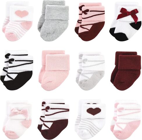 Hudson Baby Unisex Cotton Rich Baby Terry Socks 24-Pack in Saudi Arabia