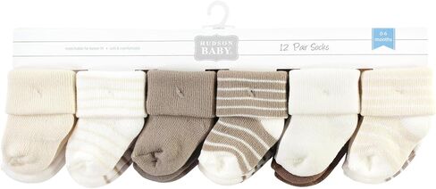 Hudson Baby Unisex Cotton Rich Baby Terry Socks 24-Pack in Saudi Arabia
