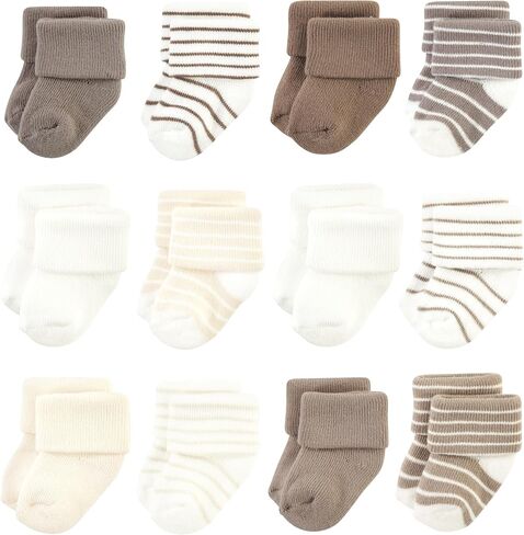 Hudson Baby Unisex Cotton Rich Baby Terry Socks 24-Pack in Saudi Arabia