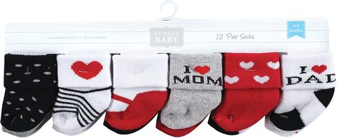 Hudson Baby Unisex Cotton Rich Baby Terry Socks 24-Pack in Saudi Arabia