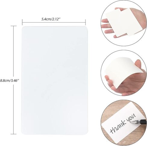 joycraft 200Pcs Blank Business Cards, 3.5" x 2.1" Brown Premium Blank Cards, Message Cards, Small Paper Cards, Index Word Cards, Business Thank You Cards, DIY Gift Cards in Saudi Arabia