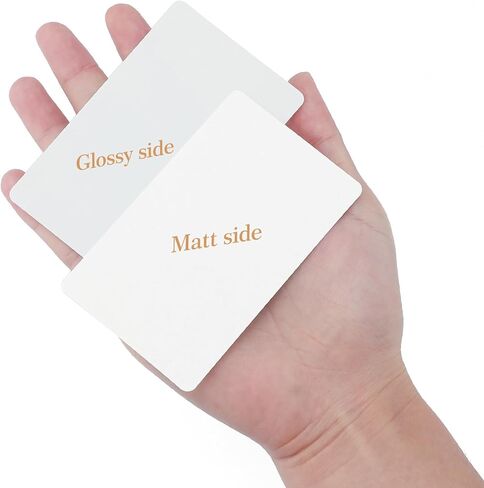 joycraft 200Pcs Blank Business Cards, 3.5" x 2.1" Brown Premium Blank Cards, Message Cards, Small Paper Cards, Index Word Cards, Business Thank You Cards, DIY Gift Cards in Saudi Arabia