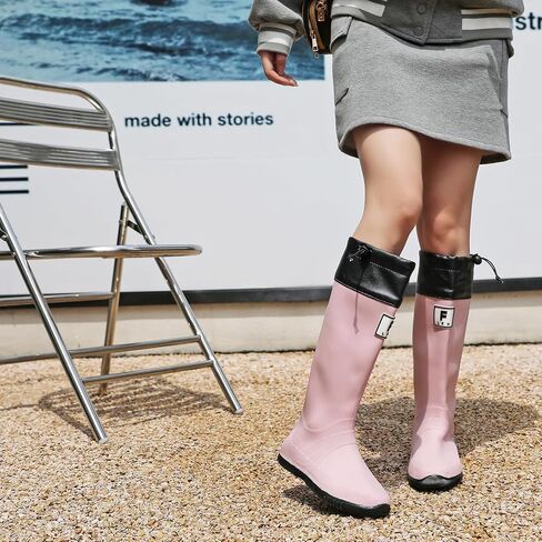 Rain Boots for Men and Women, Waterproof Rubber Boots Anti-Slip Garden Boots Durable Slip Resistant Muck Boots, Comfort Fishing Boots Knee High Work Boots for Outdoor in Saudi Arabia