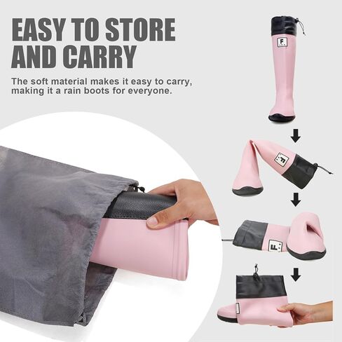 Rain Boots for Men and Women, Waterproof Rubber Boots Anti-Slip Garden Boots Durable Slip Resistant Muck Boots, Comfort Fishing Boots Knee High Work Boots for Outdoor in Saudi Arabia
