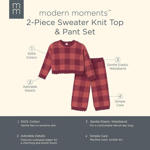 Modern Moments baby-girls Toddler Jacquard 2-piece Sweater Set in Saudi Arabia