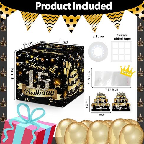 Birthday Money Box for Cash Gift Pull, Surprise Box Explosion Gift for Boys Girls Kids, 12th Birthday Money Gift Ideas, 12 Years Old Pink Birthday Party Decor -Included 35 Bags in Saudi Arabia