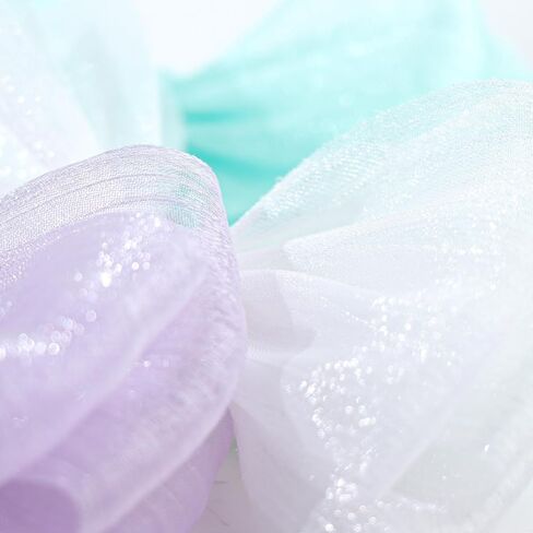 YanJie Hair Bows for Girls Hair Clips for Girls Tulle White Hair Bow Purple Blue Toddler Hair Accessories Barrettes Lace Bows Hairclips Toddlers Teens in Kuwait