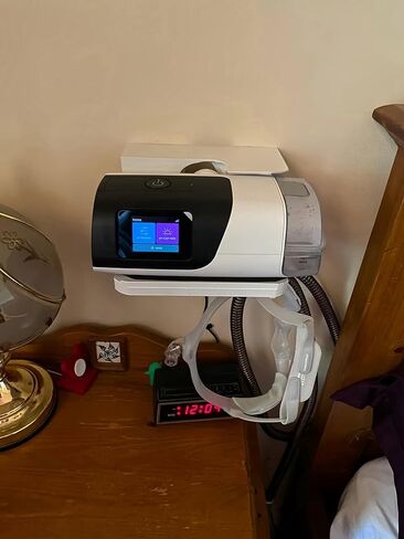 CPAP Wall Mount Shelf for AirSense 11 with CPAP Mask Hook CPAP Hose Hanger, Save Space, Avoids CPAP Hose Tangle in Kuwait