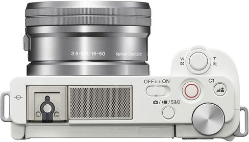كاميرا Sony ZV-E10 بدون مرآة مع عدسة مقاس 16-50 مم باللون الأبيض ILCZV-E10L/W، وعدسة Sony E مقاس 10-18 مم، وبطاقة ذاكرة سعة 64 جيجابايت، ومجموعة مرشحات، وبرنامج Corel للصور، وحقيبة، وبطارية NPF-W50، وشاحن خارجي، والمزيد in Saudi Arabia