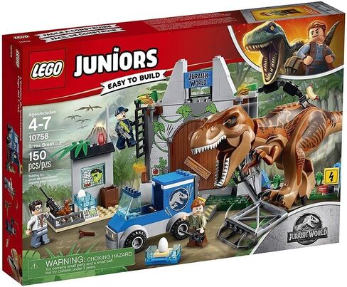 LEGO Juniors/4+ Jurassic World T. rex Breakout 10758 Building Kit (150 Pieces) in Saudi Arabia