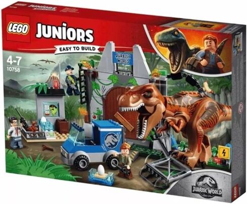 LEGO Juniors/4+ Jurassic World T. rex Breakout 10758 Building Kit (150 Pieces) in Saudi Arabia