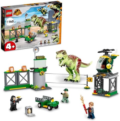 LEGO Jurassic World Dominion T. rex Dinosaur Breakout 76944 Building Toy Set; for Kids Aged 4 and up (140 Pieces) in Saudi Arabia