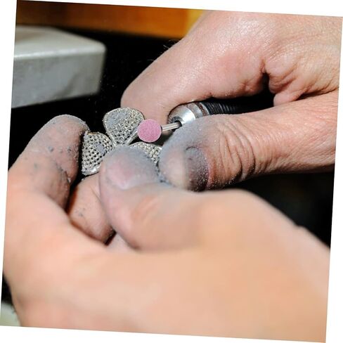 NACX 25mm Ball Shape Abrasive Mounted Stone Grinding Wheel Head, 1/4" Shank Corundum Grinding Wheel Rotary Tool for Deburring Buffing, 15Pcs (Gray) in Kuwait