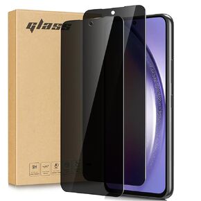 [2+2 Pack Privacy Screen Protector for Samsung Galaxy A35 5G 6.5 inch, Tempered Glass Saver With Camera Lens Protector, Anti Spy Anti Scratch Black Film Shield for Galaxy A35