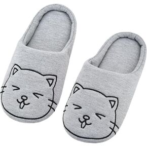 DICUIRD Women's Animal Fleece Home Slippers with Hard Sole, Comfortable Indoor or Outdoor Animal Bedroom Shoes