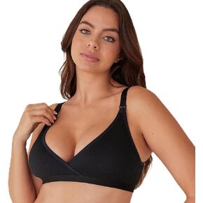 BUMPSUIT Comfy Nursing Bra - Supportive Postpartum Bra for Breastfeeding Moms | Front Clasps, Adjustable Straps