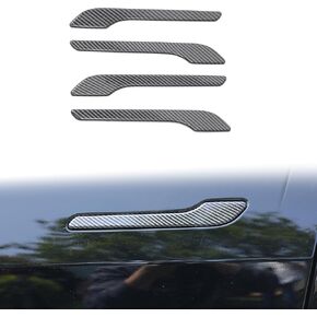 4 Pcs Door Handle Protector for Tesla Model 3 2017-2024 Door Handle Cover Compatible with Tesla Model Y 2019-2023 Door Handle Warp (Chrome)