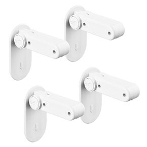 Childproof Door Lever Lock Prevents Toddlers Pets from Opening Doors, No Drill Tool Needed Easy to Instal, Child Safety Locks for Doors, Windows, washrooms (Black, Pack, 4)