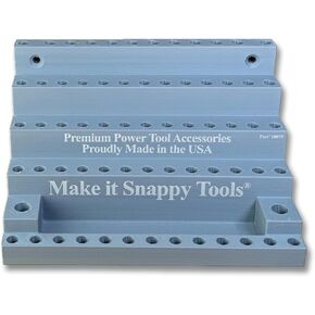 Make it Snappy Benchtop or Wall-Mount Bit Organizer - Neatly organize your 1/4" hex shank bits and MORE - Holds 75 Tools Total - Made in the USA