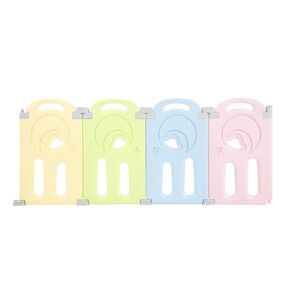 Fortella Cloud Castle Foldable Playpen 4-Panel Extension, 2021 Winter New Model (Gray/White)