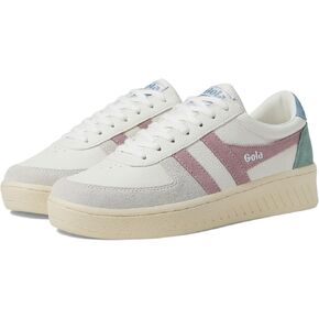 Gola Women's Grandslam Trident Sneaker, White/Pastel Pink/Iceberg, 5