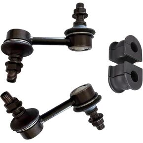 4Pcs Sway Bar Links and Bushing, K7391 K200161 Front Stabilizer Bar End Link and Bushing Kit for Jeep Liberty 2002-2007, Front to Frame Sway Bar Bushing for Jeep Liberty 2002-2007