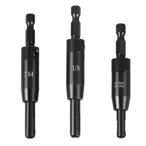 CC2430 Self-Centering Drill Bit Assortment for Bosch, VIX Bit 3/32", 7/64", 1/8" Center Drill Bit Set 3 Pcs