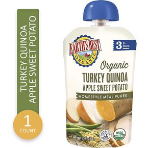 Earth's Best Organic Stage 3 Baby Food, Turkey Quinoa Apple Sweet Potato, 3.5 oz. Pouch in Kuwait