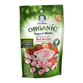 Gerber Organic Yogurt Melts, Red Berries, 1 oz
