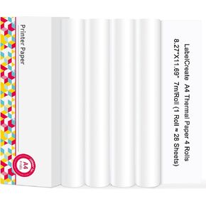 Thermal Paper 8.5 x 11 Inch, US Letter Thermal Printer Paper, Advance Thermal Printing for Quick-dry, 200 Sheets