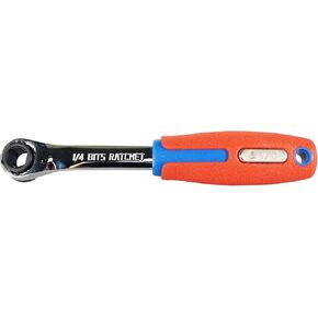 B23800 Cushion Grip Ratchet Driver for 1/4-Inch Bits, Red