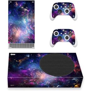 غطاء لاصق من الفينيل لكامل الجسم لوحدة تحكم Xbox Series S ووحدتي تحكم - عالم أرجواني