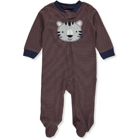 Carter's Baby Boys' Striped Tiger 2-Way Zipper Footed Coverall - Multi
