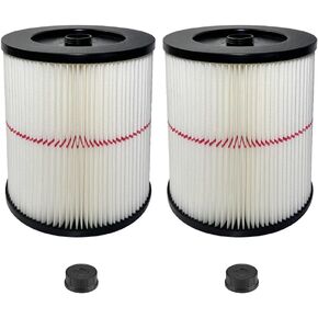 2 Pack 17816 Filter for Craftsman Shop Vac Wet/Dry 5 6 8 12 16 32 Gallon,9-17816 Red Stripe Vacuum Replacement Filters