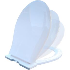 Renovators Supply Potty Training Toilet Seat - Round Plastic Toddler Toilet Seat - Durable Kids Toilet Seat for Children's Bathroom - Easy Clean Toilet Seat for Children - 12.25 x 10.25 In., White