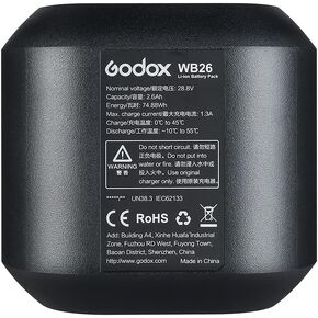 GODOX AD600PRO Battery WB26 Li-ion Battery 28.8V/2.6 Ah AD600PRO Flash
