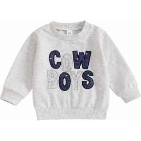 YINGISFITM Toddler Baby Girl Boy Sweatshirt Long Sleeve Shirt Crewneck Pullover Sweater Fall Winter Clothes Outfit