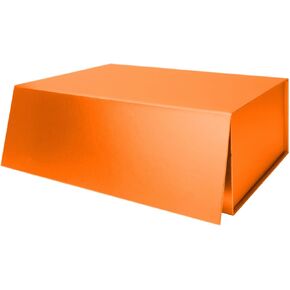 4 large gift box 14x8x4 inch foldable magnetic gift box, sturdy shirt box, hard large gift box cover, reusable gift box set Black 4-Pack