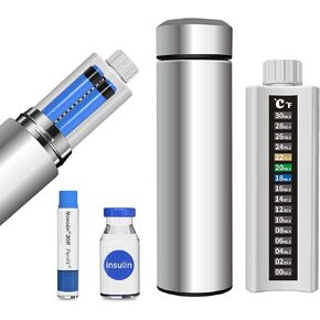 48H Insulin Pens Cooler Medicine Travel Cooler Diabetic Travel CASE TSA Approved, Diabetic Pen Case with Biogel Ice Pack for Travel Medicine Cooler