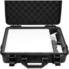 Waterproof Hard Case for Starlink Mini Dish, With Pre-cut Custom Foam, Orange