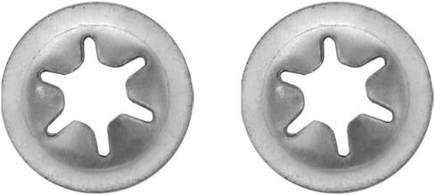 Xiaoyztan 100 Pcs Internal Tooth Lock Washers Stainless Steel Bearing Retaining Locking Rings for Hand-Truck Wheels Stroller Furniture Caster(10mm OD x 3mm Hole) in Saudi Arabia
