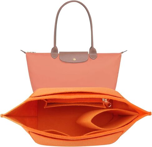 منظم اللباد متوافق مع حقيبة يد Longchamp Le pliage L (أخضر، كبير) in Kuwait