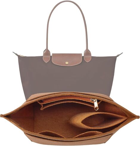 منظم اللباد متوافق مع حقيبة يد Longchamp Le pliage L (أخضر، كبير) in Kuwait