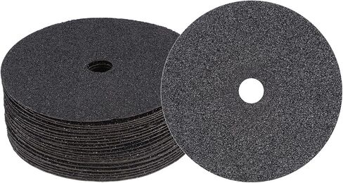 HARFINGTON 25PCS Silicon Carbide Resin Fiber Grinding and Sanding Discs 7" x 7/8" Center Hole 36 Grit Fiber Abrasive Discs for Grinding Polishing in Saudi Arabia
