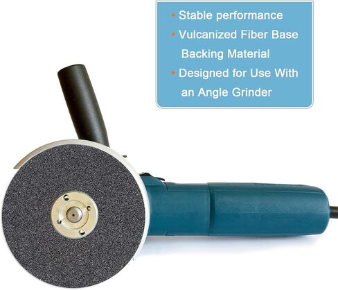 HARFINGTON 25PCS Silicon Carbide Resin Fiber Grinding and Sanding Discs 7" x 7/8" Center Hole 36 Grit Fiber Abrasive Discs for Grinding Polishing in Saudi Arabia