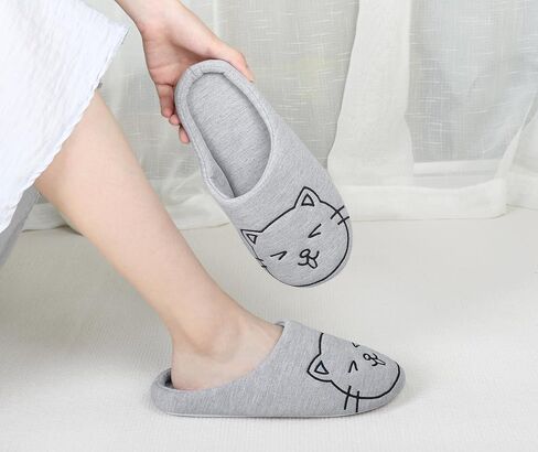 DICUIRD Women's Animal Fleece Home Slippers with Hard Sole, Comfortable Indoor or Outdoor Animal Bedroom Shoes in Saudi Arabia