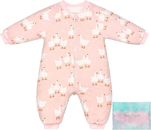 SIMYJOY Toddler Sleep Sack with Feet 2.5 TOG Quilted Toddler Sleeping Bag with Legs Winter Toddler Wearable Blanket 6M-2T in Saudi Arabia