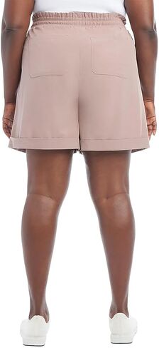 Danskin Womens' Woven Paperbag Shorts (US, Alpha, X-Large, Regular, Regular, Stormy Weather) in Kuwait