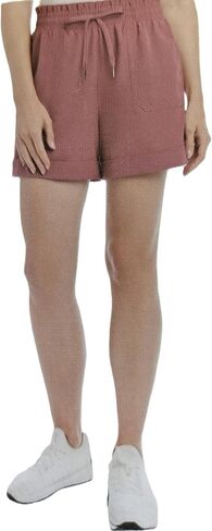 Danskin Womens' Woven Paperbag Shorts (US, Alpha, X-Large, Regular, Regular, Stormy Weather) in Kuwait