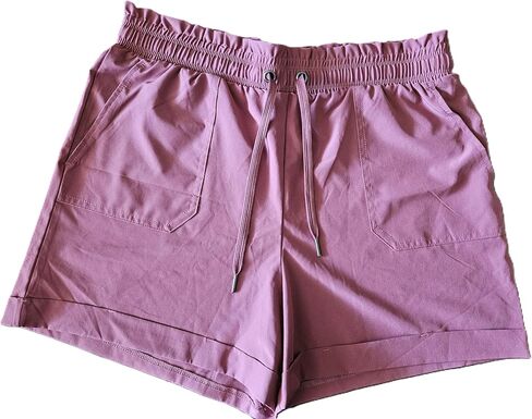 Danskin Womens' Woven Paperbag Shorts (US, Alpha, X-Large, Regular, Regular, Stormy Weather) in Kuwait